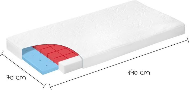 Produktbild Alvi Babymatratzen & Kindermatratzen Babybett-Matratze Bamboo Pro 70 x 140 cm (70 x 140 cm)
