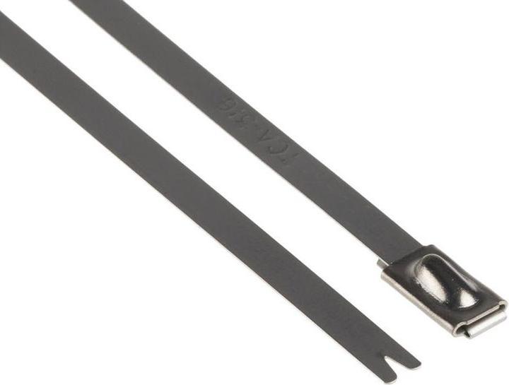 Produktbild HellermannTyton Metallkabelbinder MBT14S 326x4,6mm (Metallkabelbinder, 362 mm, 100 Stk.)