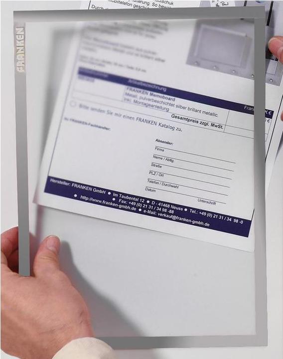 Actual product image Franken Document holder A4 ITSA4M03 bl (A4, 1 x)