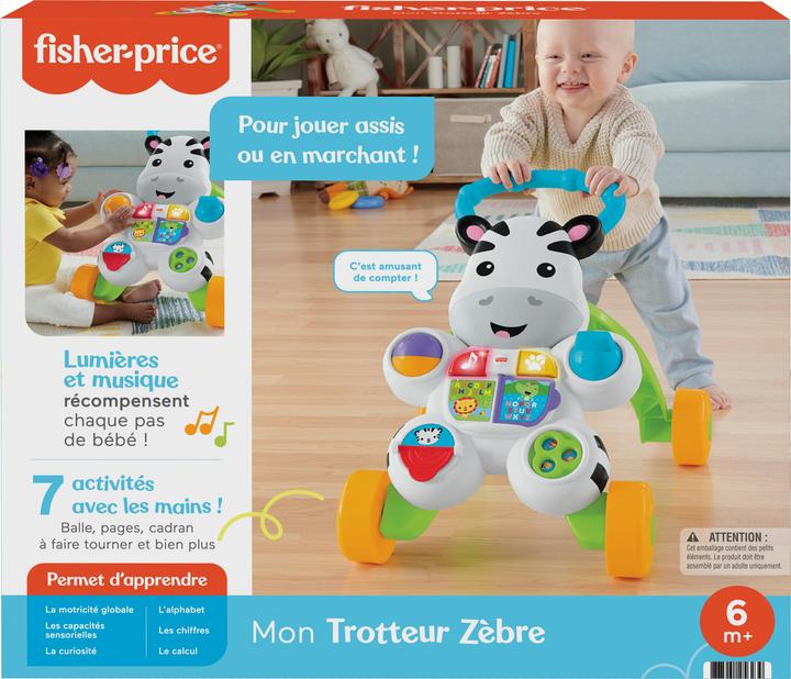 Image du produit Fisher-Price Mon Trotteur Zèbre Parlant - Trotteur bébé - 6 mois et +