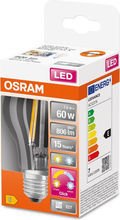 Actual product image Osram Superstar Classic A (E27, 7 W, 806 lm, 1 x, E)