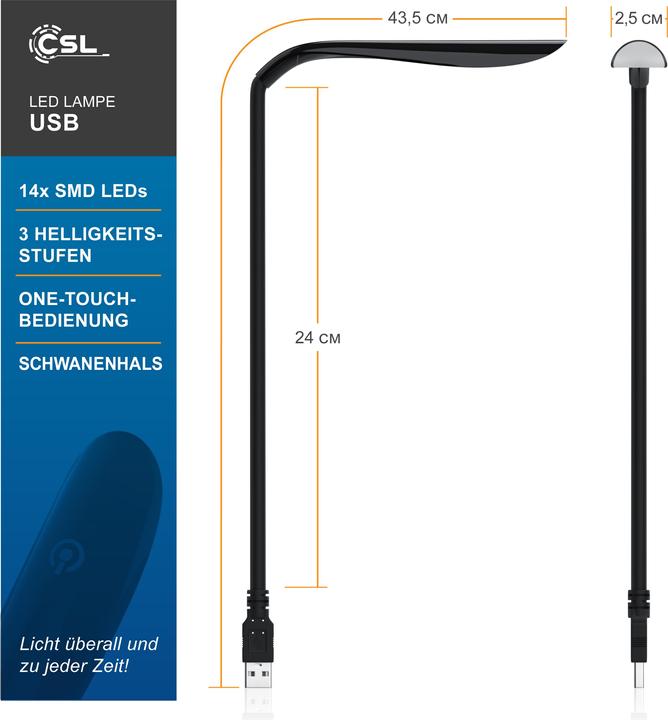 Produktbild CSL Leselampe (100 lm)