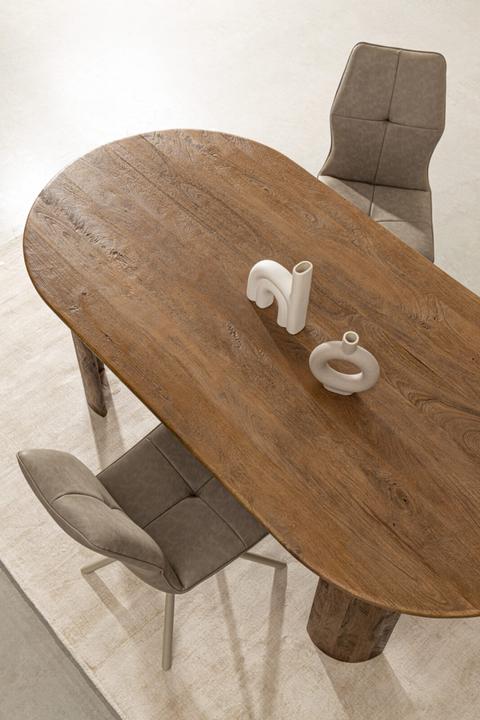 Immagine prodotto Bizzotto Tavolo Orlando ovale marrone (210 x 100 x 76 cm)