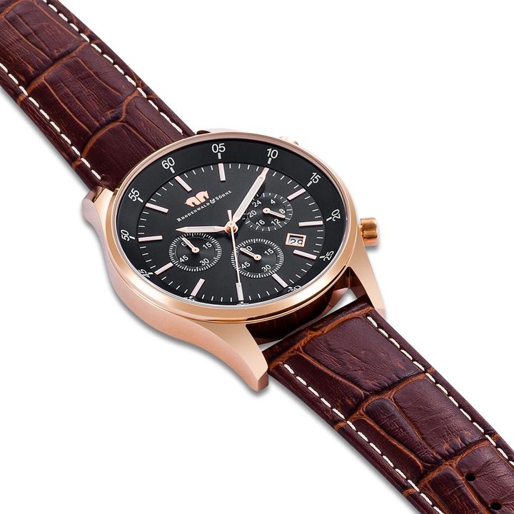 Immagine prodotto Cronografo da uomo Goodwill in vera pelle marrone scuro - 4410 (Cronografo, 45 mm)