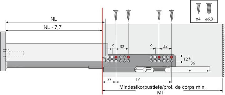 Produktbild Hettich Vollauszug QUADRO V6 push to open