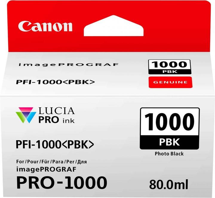 Energy Label Canon Pfi-1000pbk (PBK)