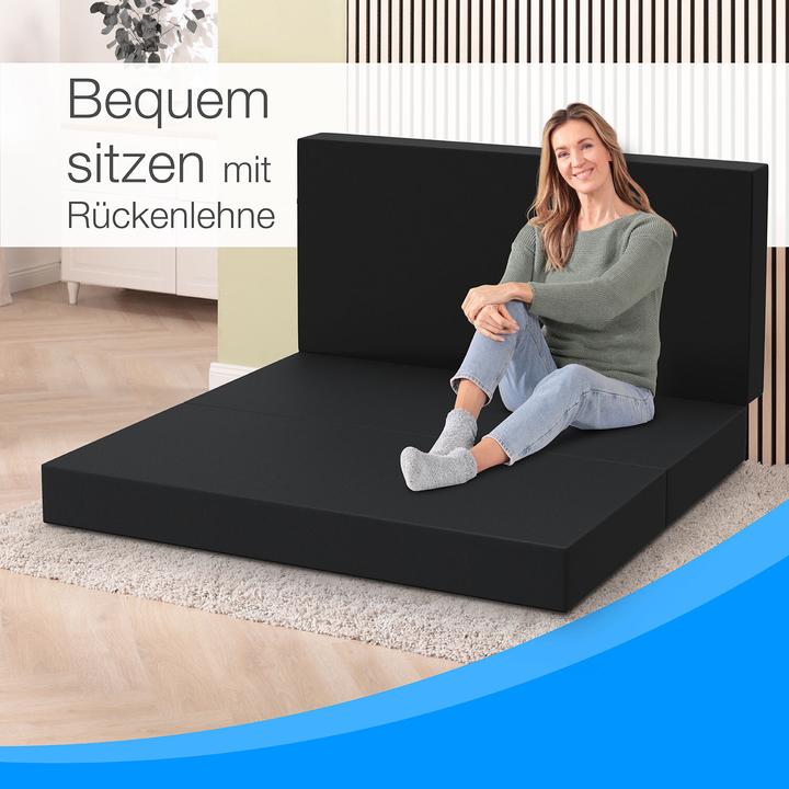 Actual product image Bestschlaf Klappmatratze, 3-teilige Faltmatratze, Reisebett, Gästematratze (140 x 195 cm, Foam core)