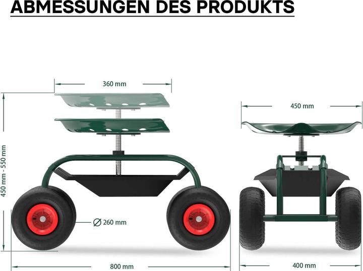 Actual product image Wiltec Gartenwagen (150 kg)