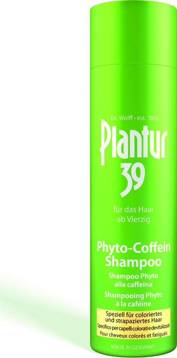 Actual product image Plantur 39 Phyto-Caffeine Shampoo For coloured and stressed hair (250 ml, Liquid shampoo)