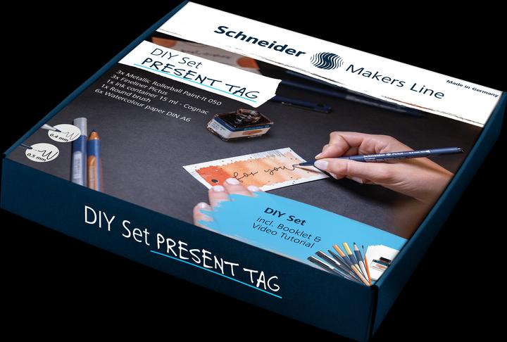 Produktbild Schneider Geschenkanhänger weiss DIY Set (Geschenkbox, 1 x)