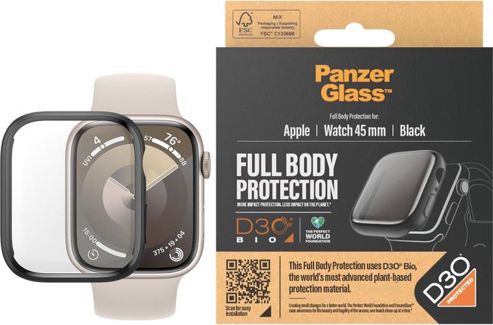 Actual product image PanzerGlass Screen Protector Full Body (Apple Watch Series 9)
