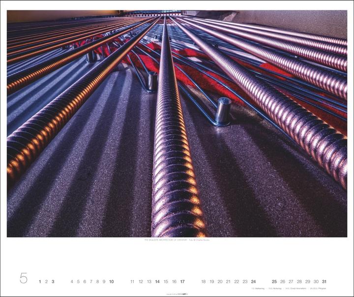 Produktbild Architecture in Music Kalender 2026 - Musikinstrumente von innen (55 x 46 cm, Deutsch)