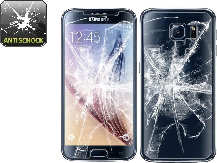 Produktbild Protectorking 2x Panzerfolie Anti-Shock HD Klar (2 Stück, Samsung Galaxy S6)