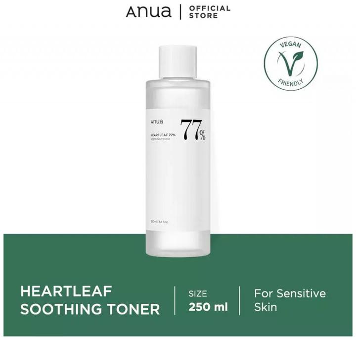 Actual product image Anua Heartleaf 77% Soothing Toner (Tonic water, 250 ml)