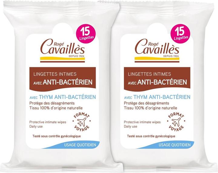 Actual product image Roge Cavailles Intimate wipes with antibacterial effect (313.50 ml, Intimate wipes)