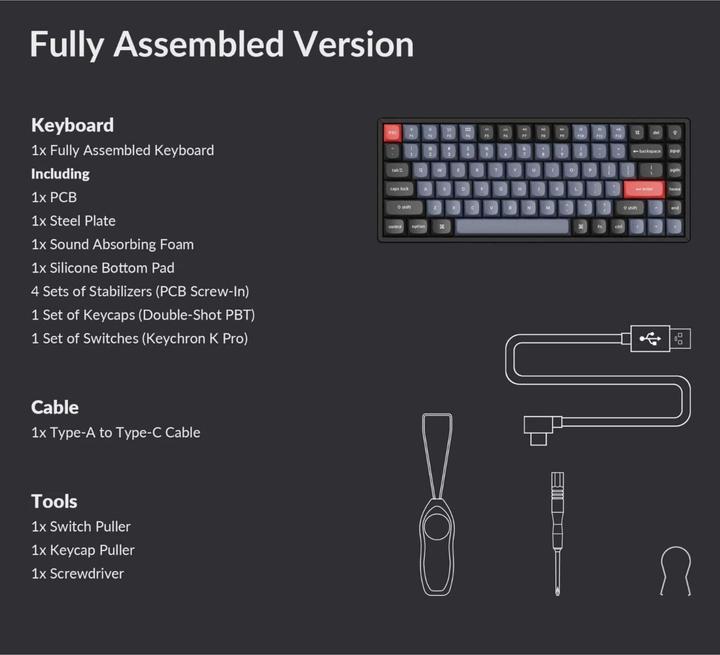 Produktbild Keychron K2 Pro (US, Kabelgebunden, Kabellos)