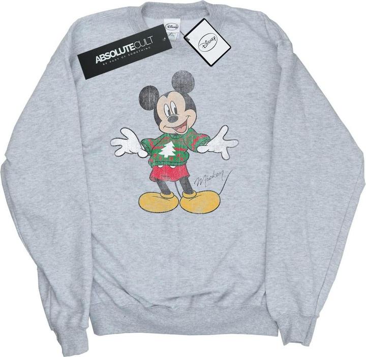 Disney Mickey Mouse Christmas Jumper Sweatshirt Mädchen