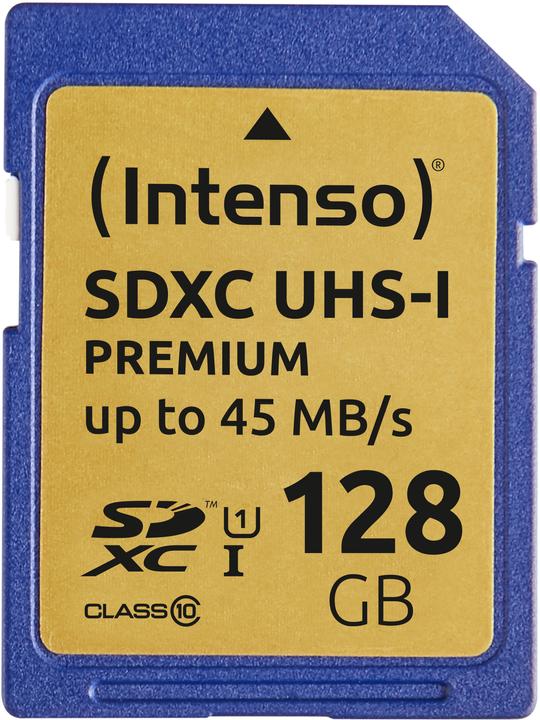 Image du produit Intenso Carte SDXC (128 Go, SDXC, U1, UHS-I)