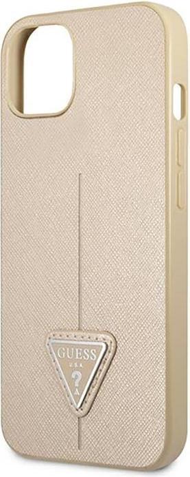 Immagine prodotto Guess GUHCP14SPSATLE Custodia rigida iPhone 14 6.1" beżowy/beige SaffianoTriangle Logo (Apple iPhone 14)