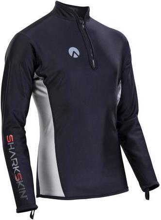 Sharkskin Chillproof manches longues avec fermeture à glissière sur la poitrine