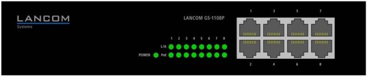 Image du produit Lancom Systems GS-1108P Switch Gigabit Ethernet non administrable à 8 ports (8 Ports)