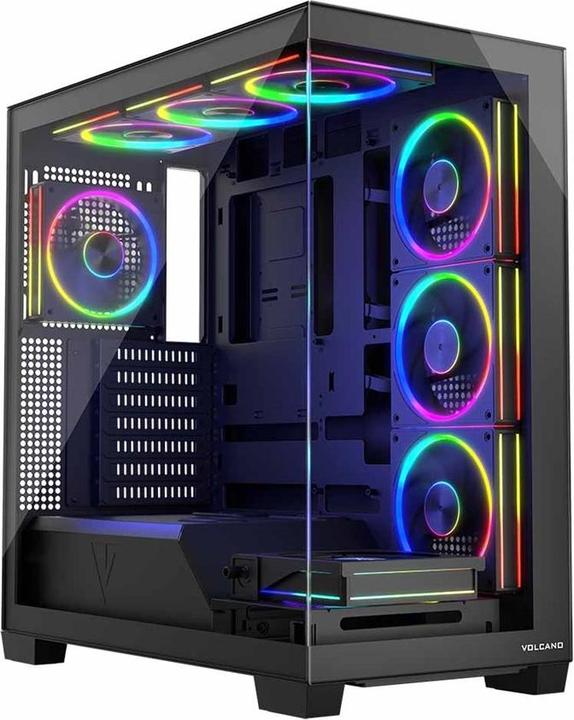 Produktbild Modecom Computergehäuse VOLCANO STELLAR ARGB MIDI 8F (mATX, Mini-ITX, ATX)