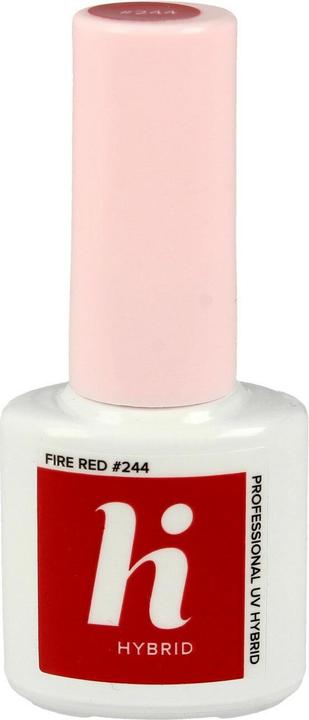 Hi Hybrid-Lack #244 Feuerrot 5ml (Feuerrot, UV-Gel Lack)