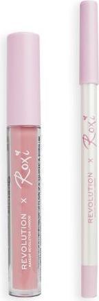 Actual product image Makeup Revolution x Roxi Lip Kit (Cherry Blossom)