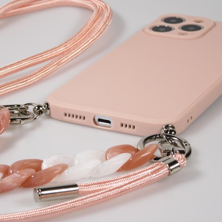 Actual product image PhoneLook Coque Gel silicone avec corde collier & chaîne de pierre décorative (Apple iPhone 13 Pro Max)