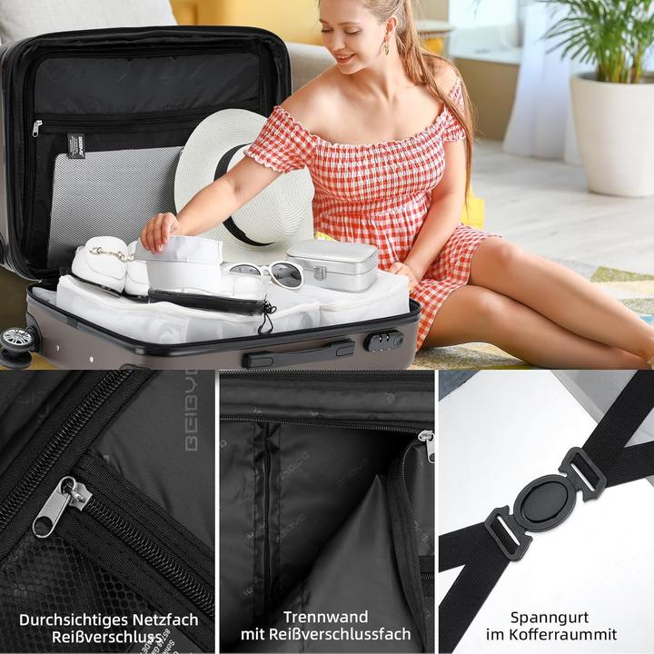 Produktbild Beibye Hartschalen-Trolley (45 l, Handgepäck (bis 50l))