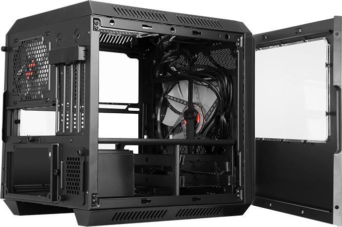 Actual product image Itek Boitier Cube Micro ATX QBO 8 Evo RGB avec fenêtre (Noir) (mATX, Mini-ATX)