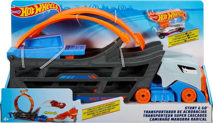 Image du produit Hot Wheels Stunt N Go Transporter & Trackset