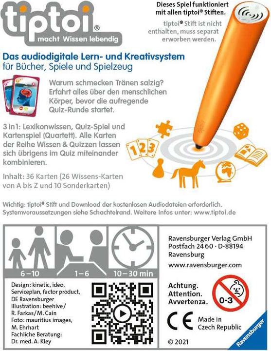 Actual product image tiptoi Human body (German)