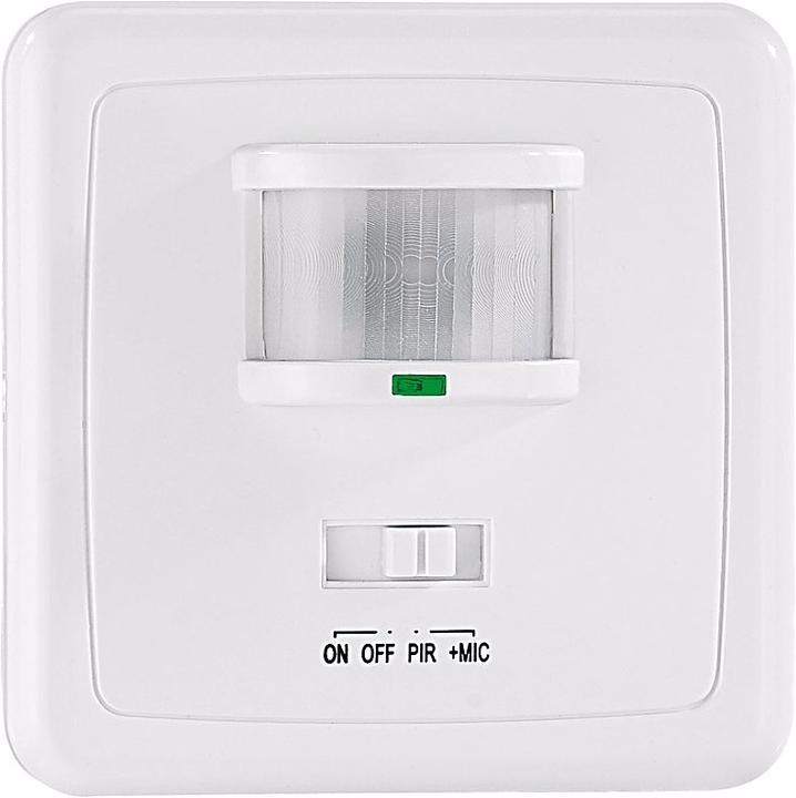 Produktbild Revolt 2er-Set Automatische Lichtschalter mit Bewegungsmelder & Sound-Sensor (12 m)