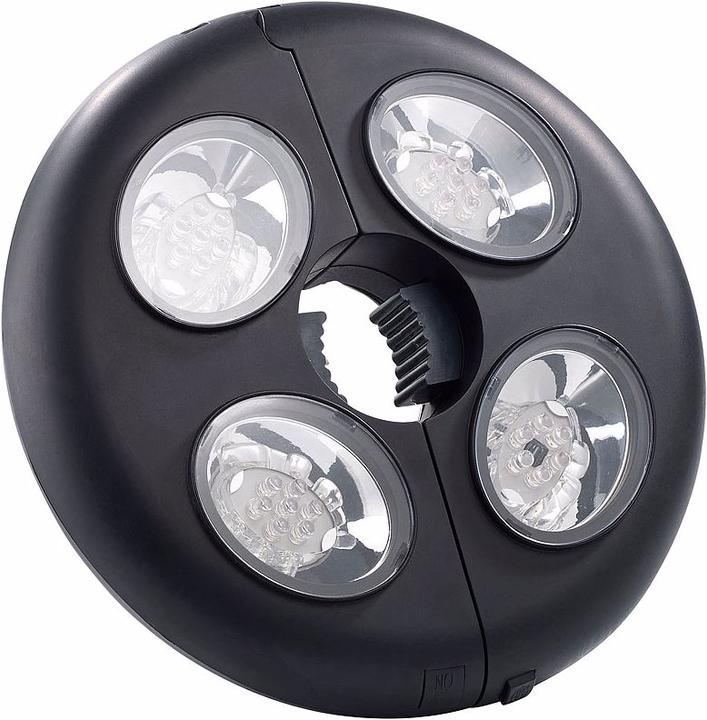 Image du produit Lunartec Éclairage parapluie LED lumineux LSL-120, IP44, télécommande, intensité lumineuse variable, 120 lm (120 lm, IP44)