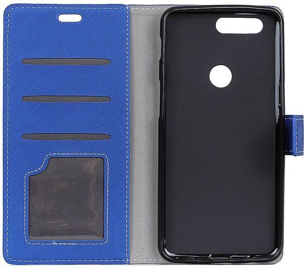 Image du produit MU Classic Housse en cuir avec motif en croix (OnePlus 5T)