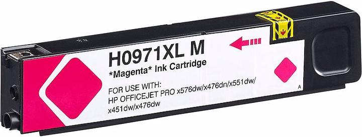 Actual product image IColor Ink cartridge for HP (replaces CN627AE, No.971XL), magenta