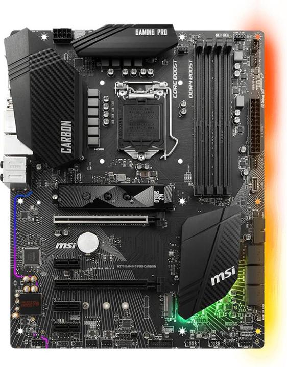 MSI H370 Gaming Pro carbone (LGA 1151, Intel H370, ATX)