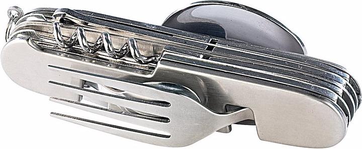 Produktbild Pearl 9in1-Edelstahl-Klappbesteck für Camping und Outdoor