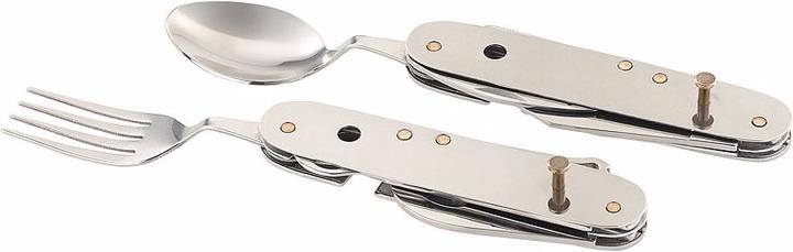 Produktbild Semptec 14in1-Edelstahl-Klappbesteck und Taschenmesser für Camping und Outdoor