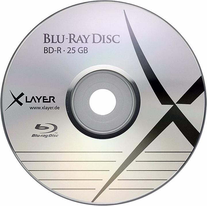 Produktbild Xlayer 2-mal: Blu-ray-Rohlinge BD-R, 25er-Spindel