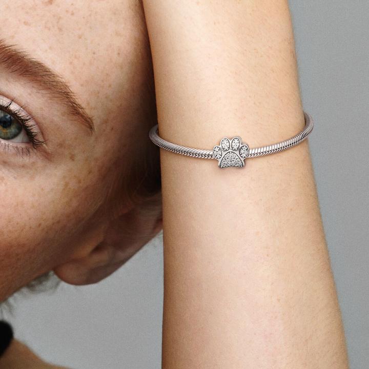 Image du produit Pandora Charm Empreinte de patte scintillante (Argent)