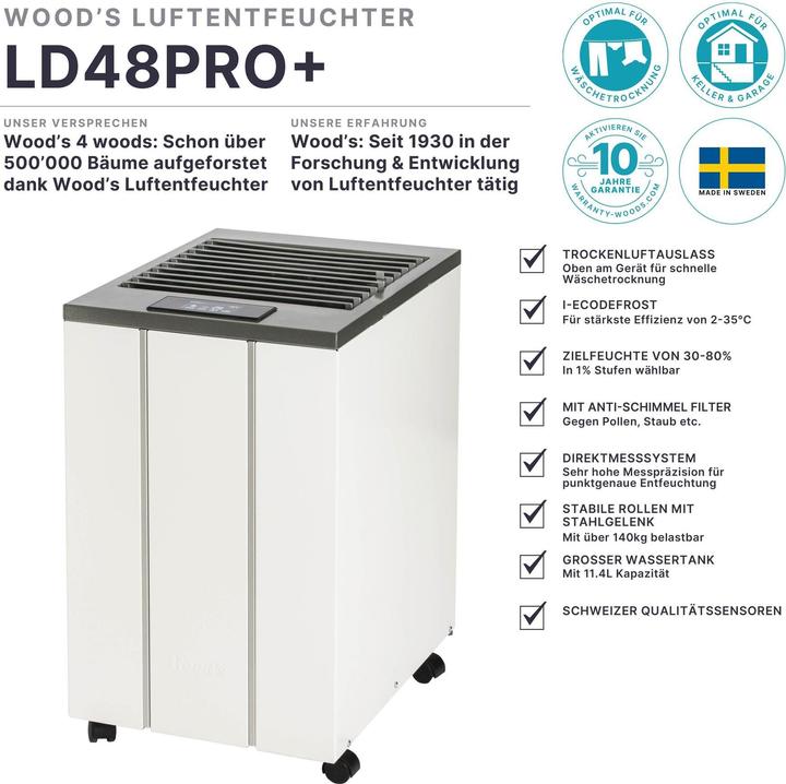 Produktbild Wood's LD-48 PRO+ (180 m², 43 l/24h)