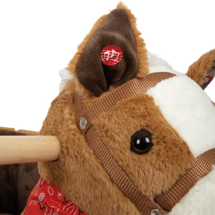 Actual product image small foot Rocking horse with seat