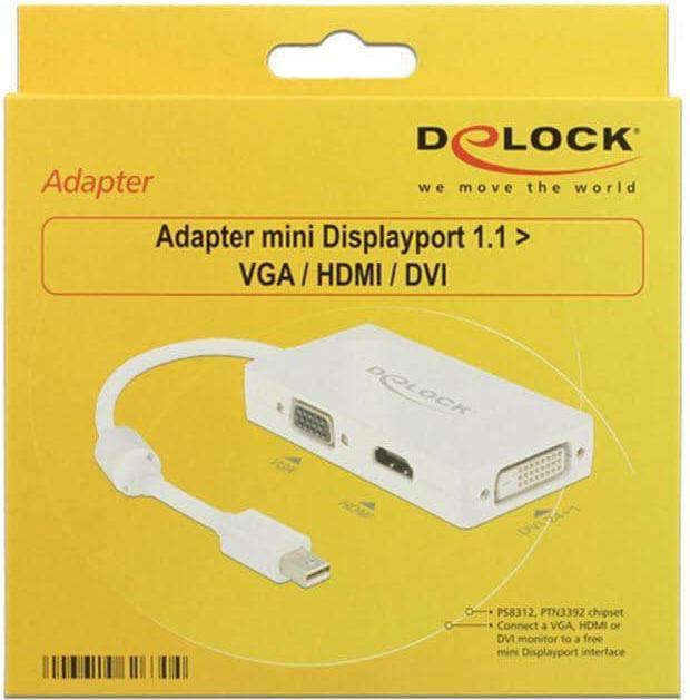 Image du produit Delock Mini Displayport 1.1 à (DVI, HDMI, VGA, 10 cm)