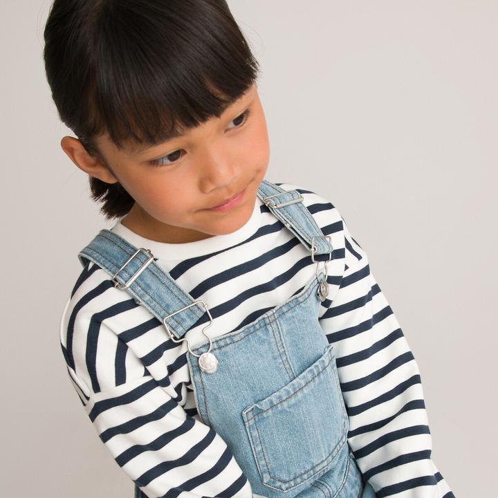 Actual product image La Redoute Collections Short denim dungarees