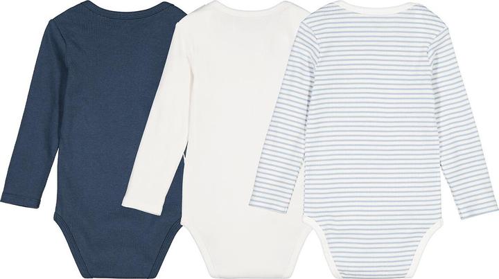 Actual product image La Redoute Collections 3-Pack First Baby Bodysuits (92)