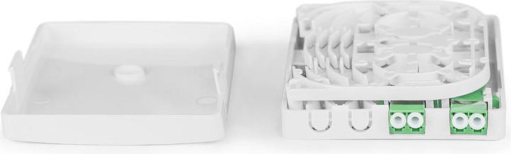 Produktbild Digitus FTTH anschlussdose mit 2x LC (APC) DX Adapter Wand montage