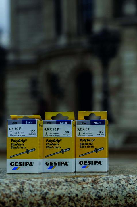 Actual product image Gesipa Blind rivet PolyGrip® Rivet shank dxl 4,8x17,0mm K16 Alu/Steel 25 pcs.