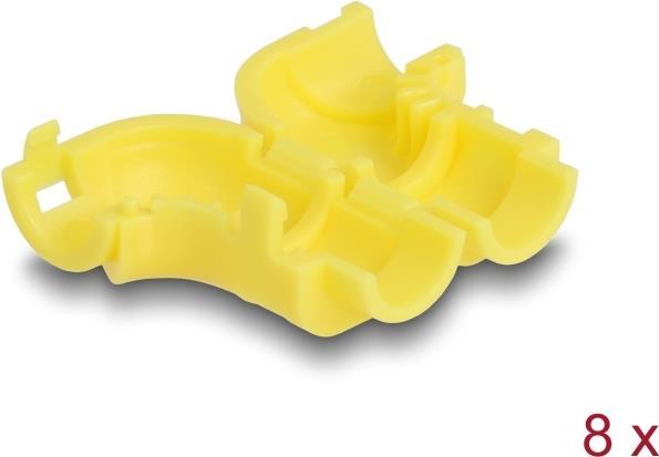 Produktbild Delock Kabel Clips zum Abwinkeln 8 Stück gelb